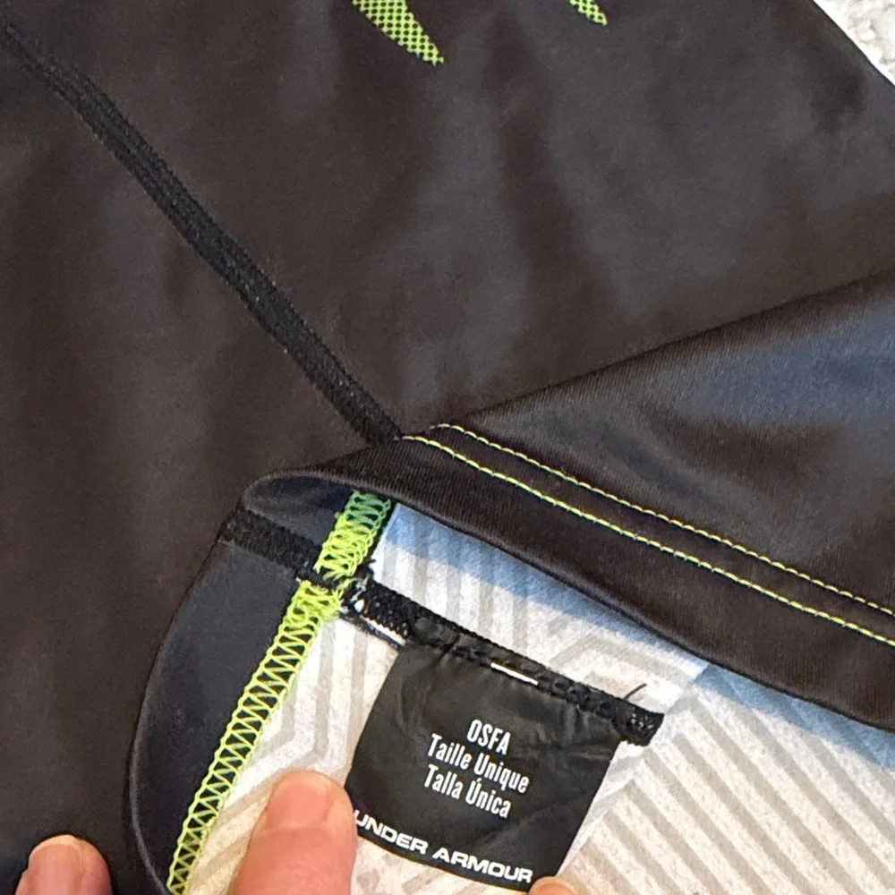 Under Armour Black and Neon Green Graphic Neck Tube
